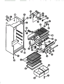 05 - Cabinet Parts parts for Frigidaire Refrigerator RT17F2WT3A from AppliancePartsPros.com
