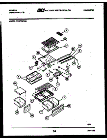 04 - Shelves And Supports parts for Frigidaire Refrigerator RT15F5WX4A from AppliancePartsPros.com