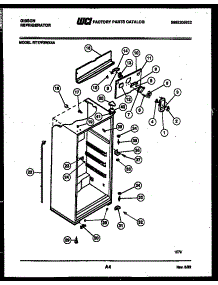 03 - Cabinet Parts parts for Frigidaire Refrigerator RT17F3WX4A from AppliancePartsPros.com