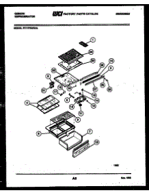 04 - Shelves And Supports parts for Frigidaire Refrigerator RT17F3WX4A from AppliancePartsPros.com