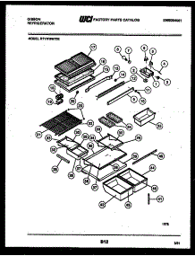 04 - Shelves And Supports parts for Frigidaire Refrigerator RT17F9WT3E from AppliancePartsPros.com