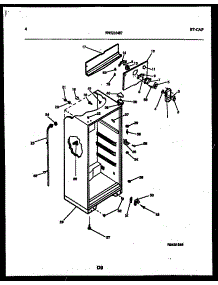 03 - Cabinet Parts parts for Frigidaire Refrigerator RT19F8YX3C from AppliancePartsPros.com