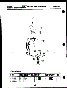 05 - Compressor parts for Frigidaire Air Conditioner AK18E4RTBA from AppliancePartsPros.com