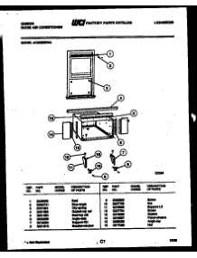 06 - Cabinet And Installation Parts parts for Frigidaire Air Conditioner AK22E5RWA from AppliancePartsPros.com