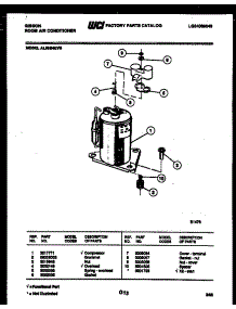 05 - Compressor Parts parts for Frigidaire Air Conditioner AL08B4EVB from AppliancePartsPros.com