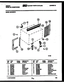 06 - Cabinet And Installation Parts parts for Frigidaire Air Conditioner AM12C5EYA from AppliancePartsPros.com