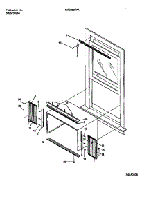06 - Window Mounts parts for Frigidaire Air Conditioner GAC053T7A5 from AppliancePartsPros.com