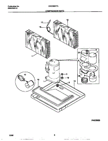 05 - Compressor Parts parts for Frigidaire Air Conditioner GAC083F7A1 from AppliancePartsPros.com