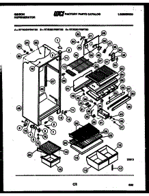 04 - Cabinet Parts parts for Frigidaire Refrigerator RD21F6WT3B from AppliancePartsPros.com