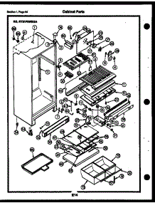 32 - Cabinet Parts parts for Frigidaire Refrigerator RD21F9WSGA from AppliancePartsPros.com