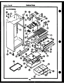 33 - Cabinet Parts parts for Frigidaire Refrigerator RD21F9WSGA from AppliancePartsPros.com
