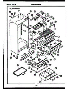 34 - Cabinet Parts parts for Frigidaire Refrigerator RD21F9WSGA from AppliancePartsPros.com