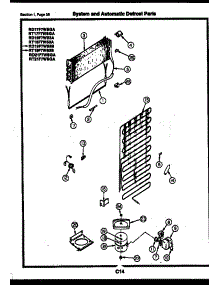 18 - System And Automatic Defrost Parts parts for Frigidaire Refrigerator RT19F7WS3B from AppliancePartsPros.com
