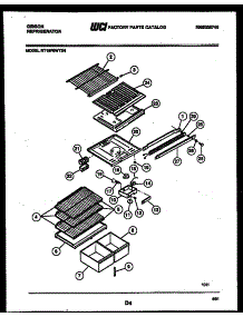 04 - Shelves And Supports parts for Frigidaire Refrigerator RT19F8WT3H from AppliancePartsPros.com