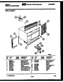 06 - Cabinet And Installation Parts parts for Frigidaire Air Conditioner AL05A6EYA from AppliancePartsPros.com