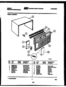 02 - Cabinet Parts parts for Frigidaire Air Conditioner AL06A5EYA from AppliancePartsPros.com