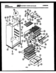 03 - Cabinet Parts parts for Frigidaire Refrigerator RD19F8WT3A from AppliancePartsPros.com