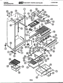 03 - Cabinet Parts parts for Frigidaire Refrigerator RD19F9DU3C from AppliancePartsPros.com
