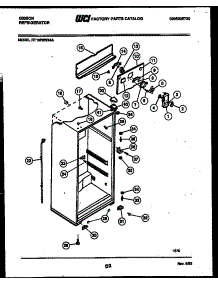 03 - Cabinet Parts parts for Frigidaire Refrigerator RT15F3WX4A from AppliancePartsPros.com