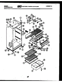 03 - Cabinet Parts parts for Frigidaire Refrigerator RT15F4WU2A from AppliancePartsPros.com
