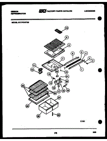 04 - Shelves And Supports parts for Frigidaire Refrigerator RT17F3WT3D from AppliancePartsPros.com