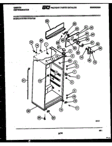 03 - Cabinet Parts parts for Frigidaire Refrigerator RT17F2WT3B from AppliancePartsPros.com