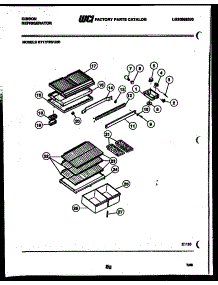 04 - Shelves And Supports parts for Frigidaire Refrigerator RT17F3WU3B from AppliancePartsPros.com