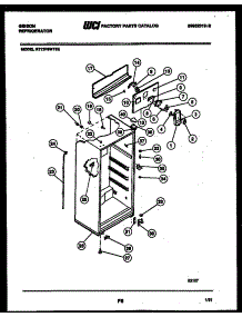 03 - Cabinet Parts parts for Frigidaire Refrigerator RT17F3WT3E from AppliancePartsPros.com