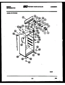 03 - Cabinet Parts parts for Frigidaire Refrigerator RT17F7WP3B from AppliancePartsPros.com