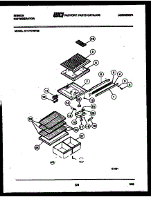 04 - Shelves And Supports parts for Frigidaire Refrigerator RT17F7WP3B from AppliancePartsPros.com