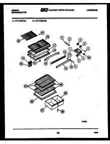 04 - Shelves And Supports parts for Frigidaire Refrigerator RT17F8WT3A from AppliancePartsPros.com