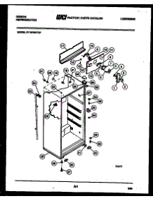 03 - Cabinet Parts parts for Frigidaire Refrigerator RT19F3WT3F from AppliancePartsPros.com