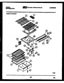 04 - Shelves And Supports parts for Frigidaire Refrigerator RT19F3WT3F from AppliancePartsPros.com