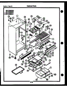 24 - Cabinet Parts parts for Frigidaire Refrigerator RT17F9WSGA from AppliancePartsPros.com