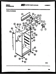 03 - Cabinet Parts parts for Frigidaire Refrigerator RT19F3WU3B from AppliancePartsPros.com