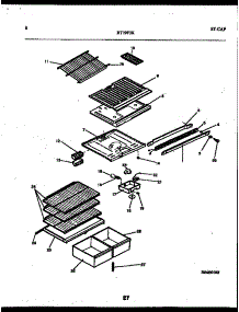 05 - Shelves And Supports parts for Frigidaire Refrigerator RT19F3YX3A from AppliancePartsPros.com