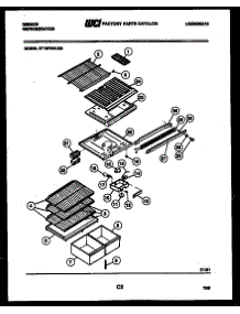04 - Shelves And Supports parts for Frigidaire Refrigerator RT19F3WU3B from AppliancePartsPros.com