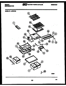 04 - Shelves And Supports parts for Frigidaire Refrigerator RT19F6WV3D from AppliancePartsPros.com