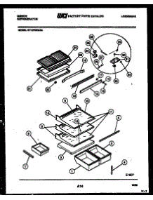 04 - Shelves And Supports parts for Frigidaire Refrigerator RT19F6WU3A from AppliancePartsPros.com