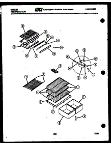 04 - Shelves And Supports parts for Frigidaire Refrigerator RT19F7WU3B from AppliancePartsPros.com