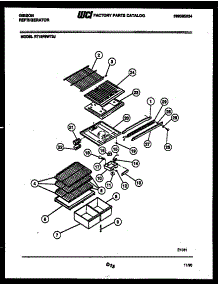 04 - Shelves And Supports parts for Frigidaire Refrigerator RT19F8WT3J from AppliancePartsPros.com
