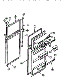 07 - Door Parts parts for Frigidaire Refrigerator RT19F9WT3A from AppliancePartsPros.com