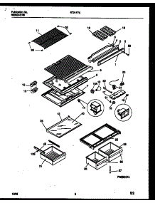 05 - Shelves And Supports parts for Frigidaire Refrigerator RT21F7WX3E from AppliancePartsPros.com