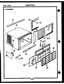 04 - Cabinet Parts parts for Frigidaire Air Conditioner AK13C6ESBA from AppliancePartsPros.com