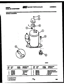 05 - Compressor Parts parts for Frigidaire Air Conditioner AL05A2RWA from AppliancePartsPros.com