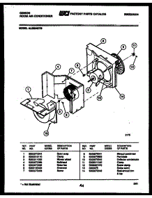 03 - Air Handling Parts parts for Frigidaire Air Conditioner AL08B4EYB from AppliancePartsPros.com