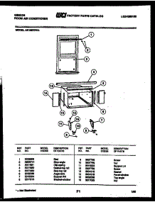 06 - Cabinet And Installation Parts parts for Frigidaire Air Conditioner AK18E7RVA from AppliancePartsPros.com