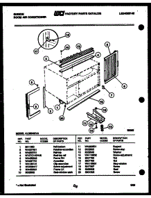 06 - Cabinet And Installation Parts parts for Frigidaire Air Conditioner AL08B4EVA from AppliancePartsPros.com