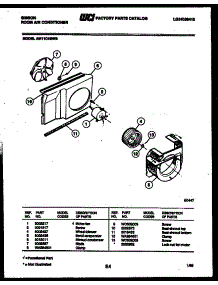 04 - Air Handling Parts parts for Frigidaire Air Conditioner AM11C4EWB from AppliancePartsPros.com
