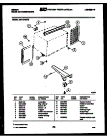 06 - Cabinet And Installation Parts parts for Frigidaire Air Conditioner AM11C4EWB from AppliancePartsPros.com